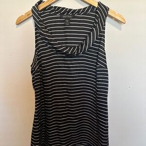 WHBM 100% silk sleeveless cowl neck blouse Medium